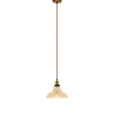 Retro Vintage Gold Glass Ceiling Hanging Pendant Shade Chandelier Light w/ bulb hello-826