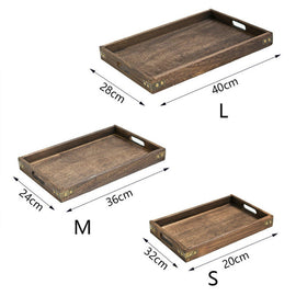 Retro Wooden Pallet Rectangular Dinner Trays Kitchen Essentials