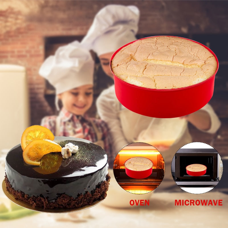 Round Silicone Cake Molds Kitchen Essentials