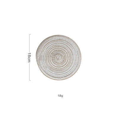 Round Table Placemats and Coasters Kitchen Essentials