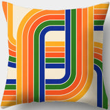 Retro Geometric Cushion Cases Kitchen Essentials