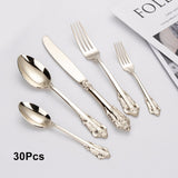 24/30Pieces Cutlery Set Kitchen Essentials