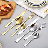 24pcs Stainless Steel  Silverware Cutlery Set Kitchen Essentials