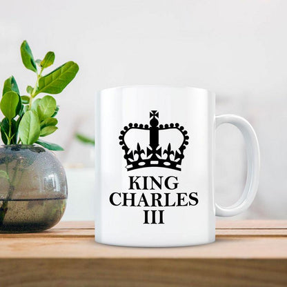 Hand-Painted King Charles III Coronation Ceramic Mug Kitchen Essentials