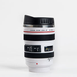 Stainless Steel Thermos Camera Lens Mug Kitchen Essentials