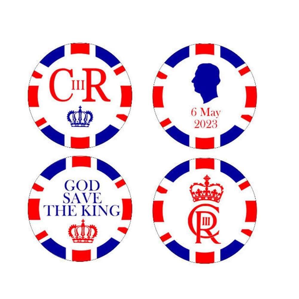 King Charles III Coronation Paper Cake Toppers Kitchen Essentials