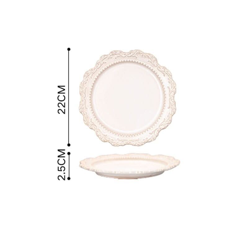 French Vintage Ceramic Dinner Plates Kitchen Essentials