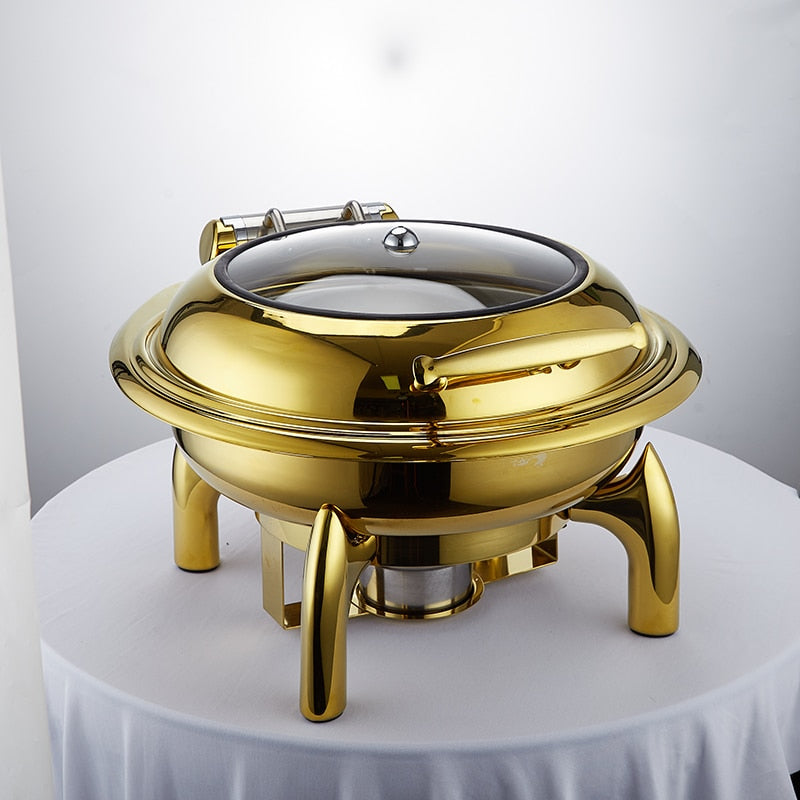 Gold Commercial Buffet Chaffing Dish for Parties Kitchen Essentials