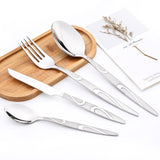 Vintage Dinnerware Set Western 24Pcs Flatware Cutlery Kitchen Essentials