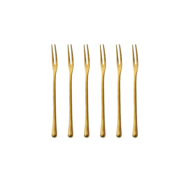 6Pcs Vintage Style Fruit Forks Kitchen Essentials