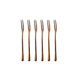 6Pcs Vintage Style Fruit Forks Kitchen Essentials