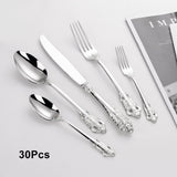24/30Pieces Cutlery Set Kitchen Essentials