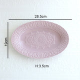 French Purple Neverland Ceramic Plates and Bowls Kitchen Essentials