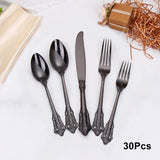 24/30Pieces Cutlery Set Kitchen Essentials