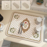 Kitchen Vintage Absorbent Draining Pad Kitchen Essentials