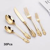 24/30Pieces Cutlery Set Kitchen Essentials