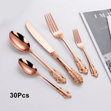 24/30Pieces Cutlery Set Kitchen Essentials