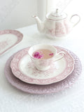 French Purple Neverland Ceramic Plates and Bowls Kitchen Essentials
