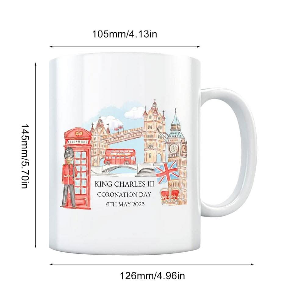 King Charles III Commemorative Ceramic Mug Kitchen Essentials