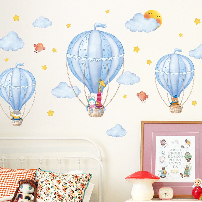 Hot Air Balloons DIY Wall Stickers Kitchen Essentials