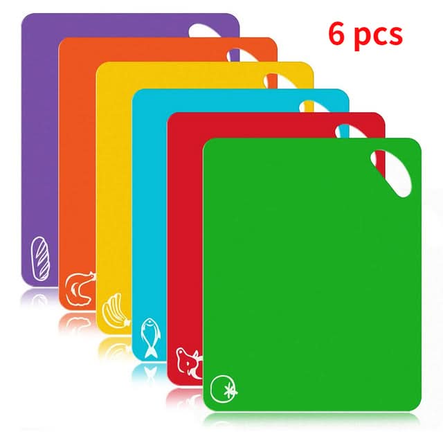 Six Plastic Kitchen Cutting Boards Kitchen Essentials