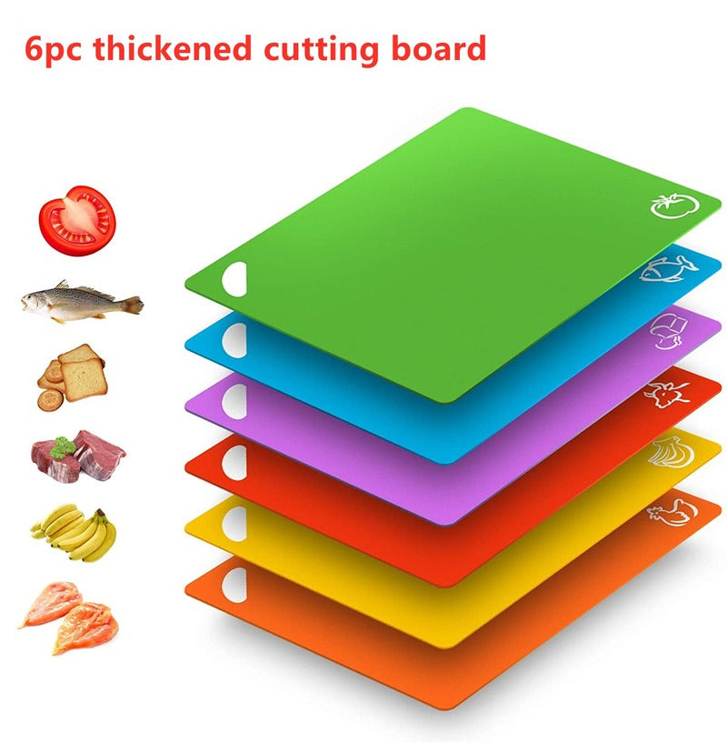 Six Plastic Kitchen Cutting Boards Kitchen Essentials
