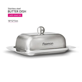 Stainless Steel Butter Dish & Cheese Storage Tray Kitchen Essentials