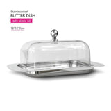 Stainless Steel Butter Dish & Cheese Storage Tray Kitchen Essentials