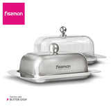 Stainless Steel Butter Dish & Cheese Storage Tray Kitchen Essentials