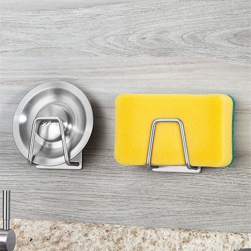 Stainless Steel Dish Sponge Holder Kitchen Essentials