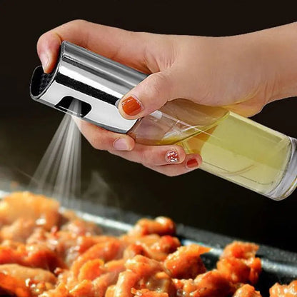 Stainless Steel Olive Oil Sprayer Bottle Kitchen Essentials