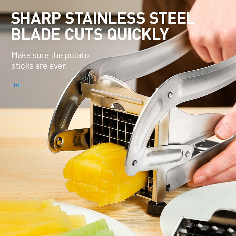 Stainless Steel Potato Slicer & Potato Cutter Kitchen Essentials