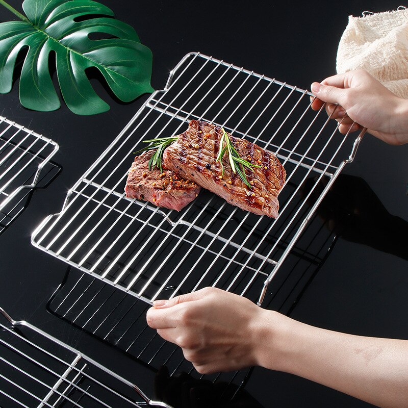 Stainless Steel Wire Grid Cake Cooling Rack Kitchen Essentials
