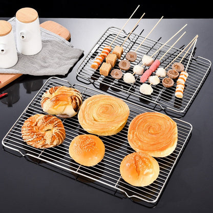 Stainless Steel Wire Grid Cake Cooling Rack Kitchen Essentials