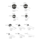 UPORS 8/10Pcs Stainless Steel Measuring Cups Kitchen Essentials