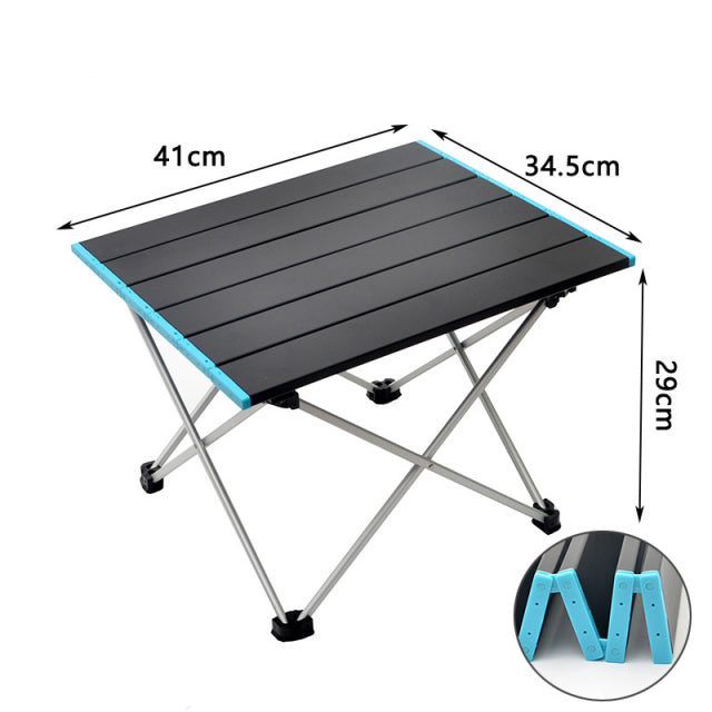 Ultralight Portable Folding Camping and Picnic Table Kitchen Essentials
