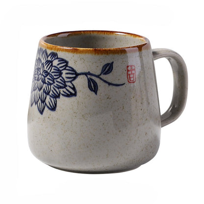 Unique Vintage Japanese Retro Style Ceramic Cups Kitchen Essentials