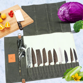WESSLECO Chef Knife Roll Bag Kitchen Essentials