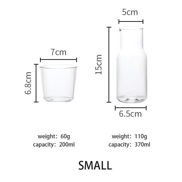 Water Carafe with Tumbler Glass Kitchen Essentials