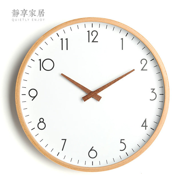 White Nordic Style Wall Clock Kitchen Essentials