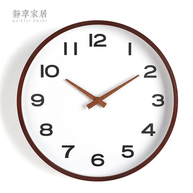 White Nordic Style Wall Clock Kitchen Essentials