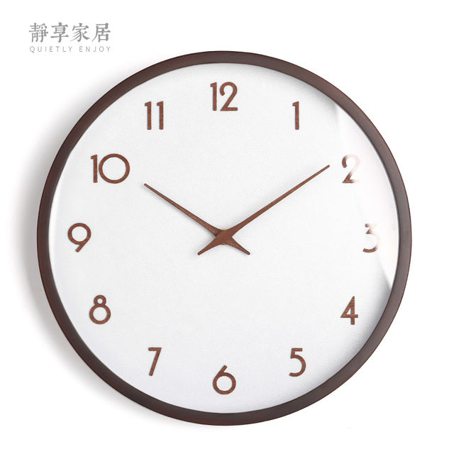 White Nordic Style Wall Clock Kitchen Essentials