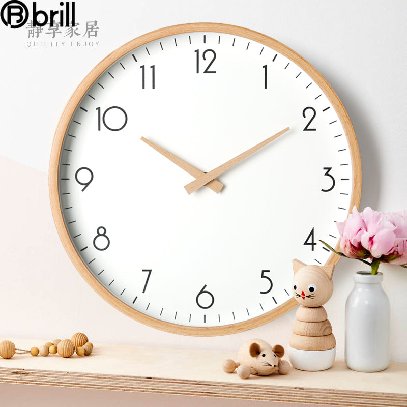 White Nordic Style Wall Clock Kitchen Essentials