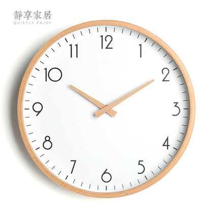 White Nordic Style Wall Clock Kitchen Essentials