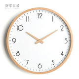 White Nordic Style Wall Clock Kitchen Essentials