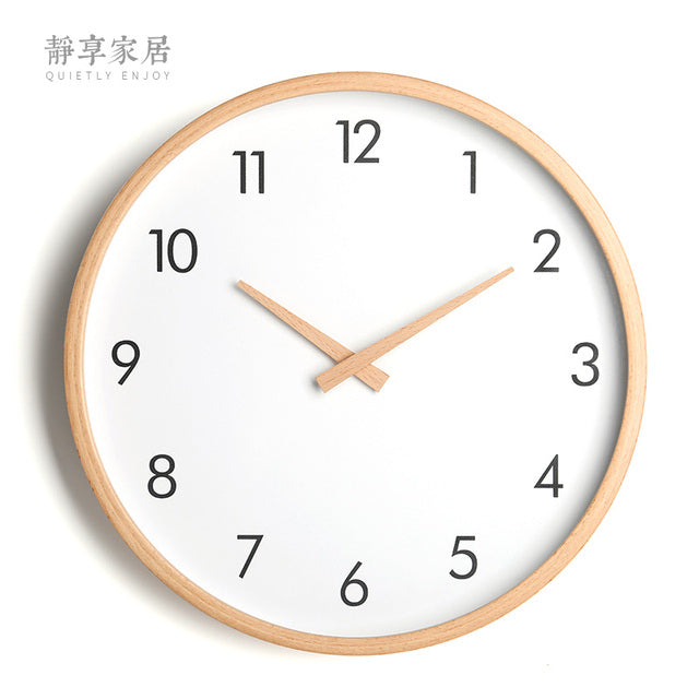 White Nordic Style Wall Clock Kitchen Essentials