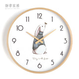 White Nordic Style Wall Clock Kitchen Essentials