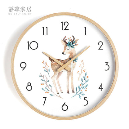 White Nordic Style Wall Clock Kitchen Essentials