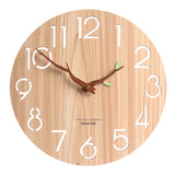 Wooden 12 inch 3D Wall Clock Kitchen Essentials