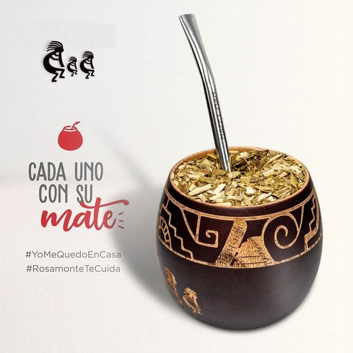 Wooden Yerba Gourd Mate Tea Cup 6OZ Kitchen Essentials